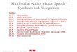 3.1 Audio, Video, Speech Synthesis and Recognition