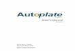 Auto Plate Manual