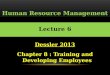 HRM Dessler 08 Training and Development
