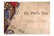 Dr Phil Test / Personality Test