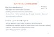Crystal Chemistry 1