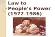 From Martial Law to People’s Power (1972-1986)1