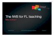 IWB affordances for FL learning