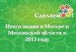 Отчет "Сделаем!"-2013 в Москве и МО