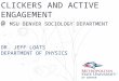 Clickers and active engagement   sociology - jeff loats