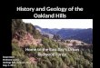 History and Geology of the Oakland Hills