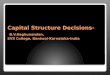 Capital Structure Decisions-B.V.Raghunandan
