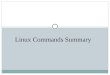 Linux Command Suumary