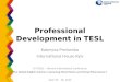 Professional development in TESL