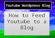Promote your Youtube Channel in a blog VSEO tutorial