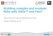 Building complex and modular RIAs with OSGi and Flex