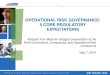 Operational Risk Governance: 5 Core Regulatory Expectations