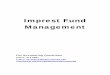 Imprest Fund Management