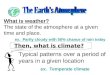 Weather, Layers of the Atmosphere and Energy Transfer