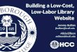 Building a low cost low labor library web site at HCC