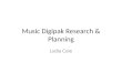 Music digipak research & planning