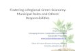 Fostering a Regional Green Economy: Municipal Roles and Others’ Responsibilities