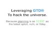 Leveraging GTD® To hack the universe