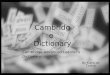 Cambridge dictionary ppt