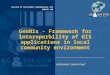 Stanimirović Aleksandar. GeoNis - Framework for interoperbility of GIS applications in local community environment