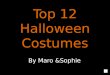 Top 12 halloween costumes