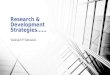Research & development strategies across different industries