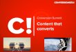 Content that converts  - Conversion summit Frankfurt