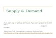 Supply & demand