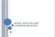 Wage and salary administration