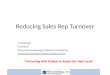 Reducing Sales Rep Turnover