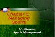 Unit 1 - Managing Sports Notes