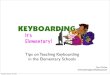 Elementary Keyboarding
