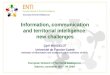 Cyril MASSELOT: Information, communication and territorial intelligence, new challenges
