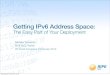 Getting IPv6 Address Space