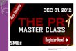 The pr master class presentation