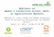 WCA Webinar 5: Fair Trade for Women Producers