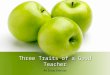 Three Traits of a Good Teacher