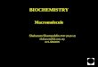 biochemistry for nursing (macromolecule)