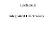 Lecture 4 Electronics