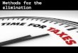 Methods of avoiding the double taxation