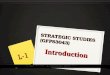 Introduction to strategic studies & key concepts 2013 1