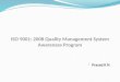 ISO 9001: 2008 QMS Awareness PPT