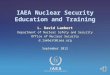 General education training nuclear security
