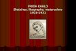 Frida Kahlo - Sketches, Litographs, Watercolors (1928-1931)