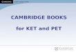 Objetivos del Examen Preliminary English Test (PET) de Cambridge