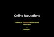 Online Reputations--LIS5260