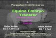 Equine Embryo Transfer- Dr. Vasant Parmar