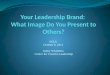 Your Leadership Brand
