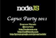 Node.JS - Campus Party Brasil 2011