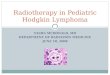 Radiotherapy in Pediatric Hodgkin Lymphoma
